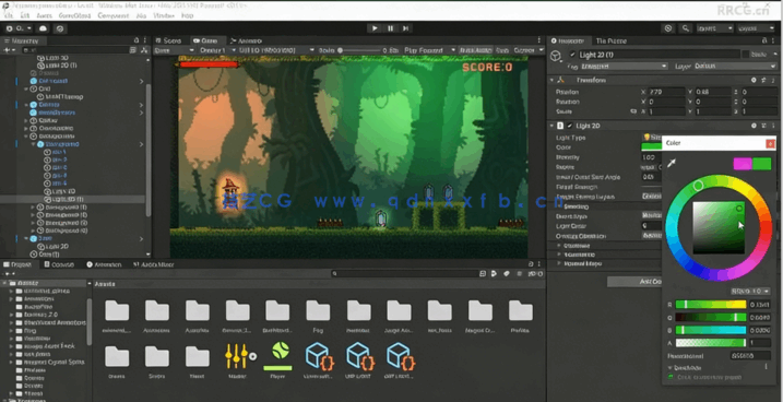 Unity 2D跑酷游戏开发制作基础入门训练视频教程(图4)