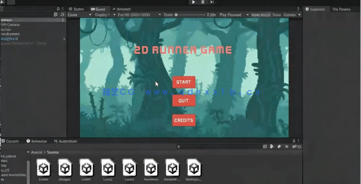 Unity 2D跑酷游戏开发制作基础入门训练视频教程(图1)
