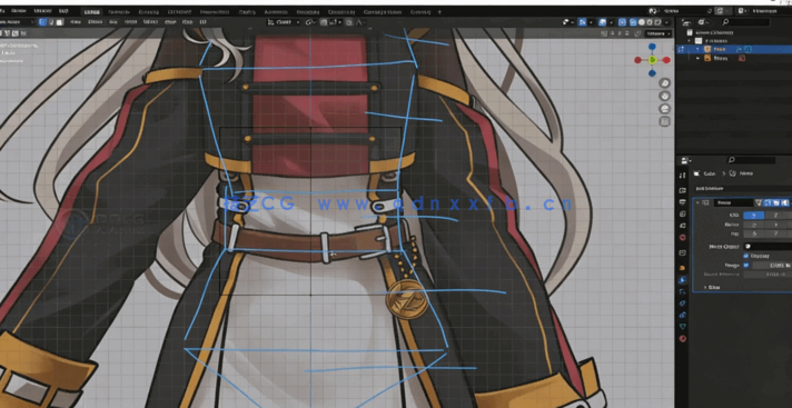 可爱美少女虚拟主播角色完整制作工作流程视频教程 (图3)