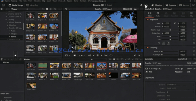 [DaVinci Resolve] 【中文字幕】DaVinci Resolve视频编辑初学者入门学习视频教程(图4)
