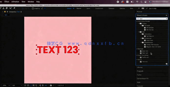 After Effects基础知识入门训练视频教程(图2)