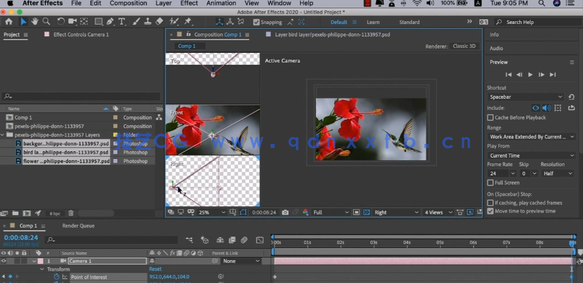 AE与PS 2.5D视差动画特效视频教程(图5)