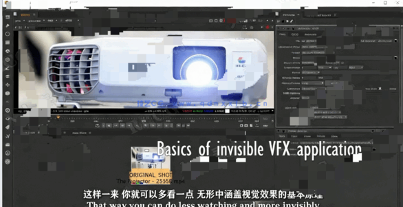 【中文字幕】Nuke真人后期合成VFX视觉特效视频教程(图1)
