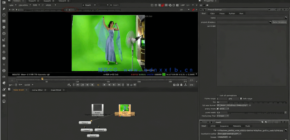 Nuke真人后期合成VFX视觉特效视频教程(图1)