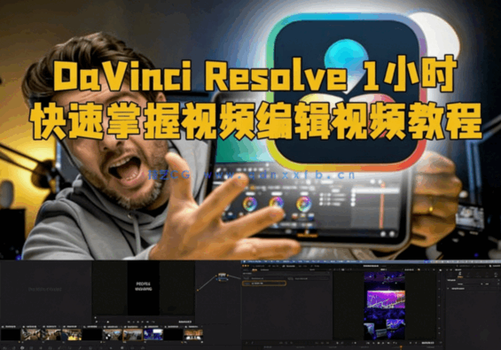 [DaVinci Resolve] DaVinci Resolve 1小时快速掌握视频编辑视频教程(图1)