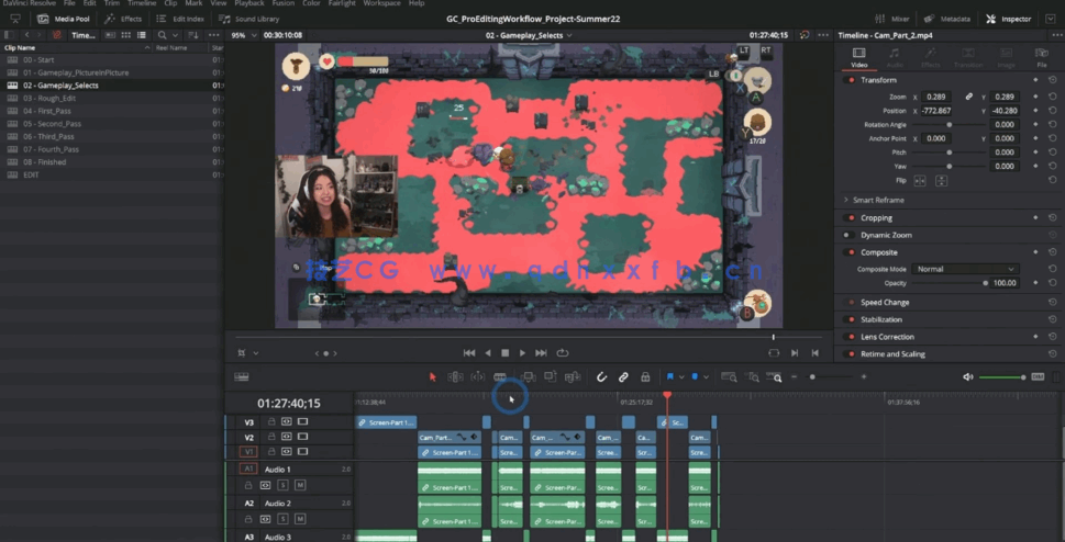 [DaVinci Resolve] Davinci Resolution专业视频编辑工作流程视频教程(图5)