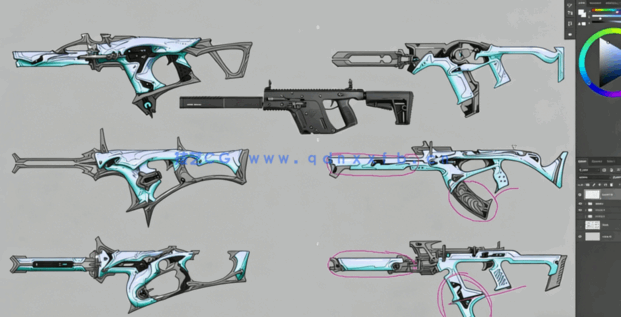 Zbrush与Blender概念艺术武器建模设计视频教程(图3)