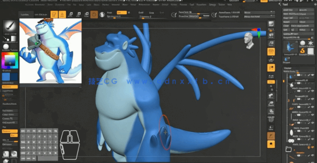Zbrush从头开始学习3D角色雕刻技术视频教程(图4)