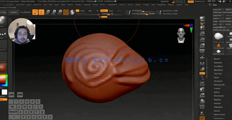 Zbrush数字雕刻3D打印模型基础技能训练视频教程(图2) Zbrush数字雕刻3D打印模型基础技能训练视频教程(图2)