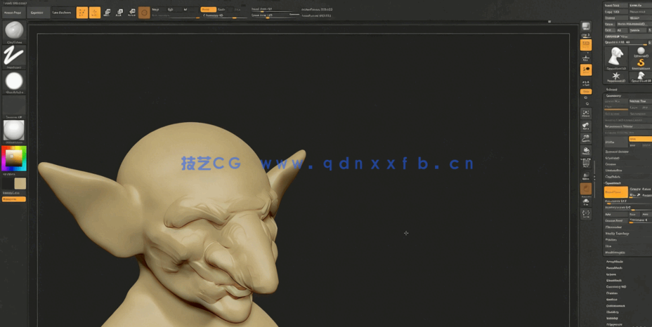 ZBrush角色身体解剖雕刻指南大师级视频教程 (图4) ZBrush角色身体解剖雕刻指南大师级视频教程 (图4)
