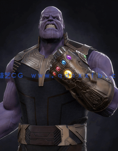 ZBrush漫威灭霸角色和能量宝石雕刻建模训练视频教程 (图2)