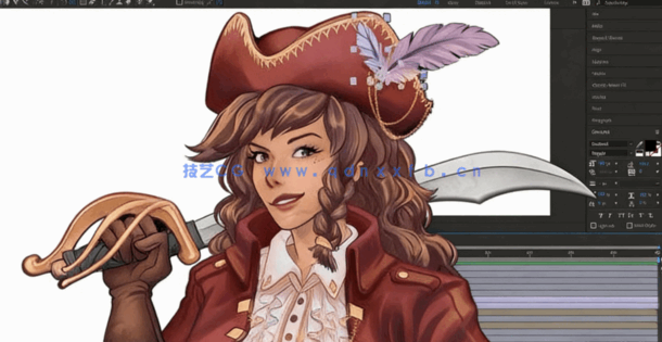 After Effects角色循环动画实例制作视频教程(图6)