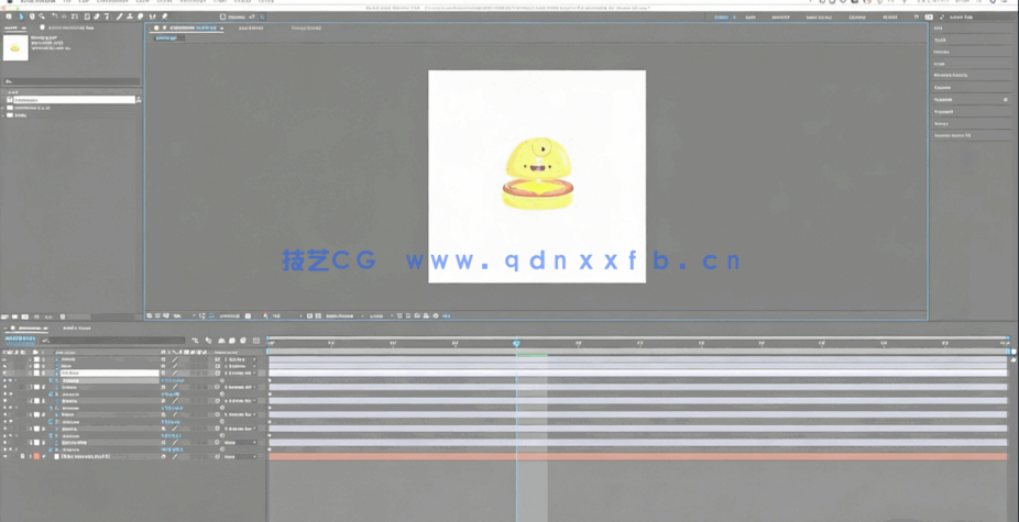AE创建卡通弹跳循环动画工作流程视频教程(图3)