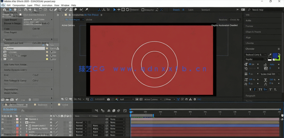 AE初学者后期合成动态视觉效果工作流程视频教程(图2)