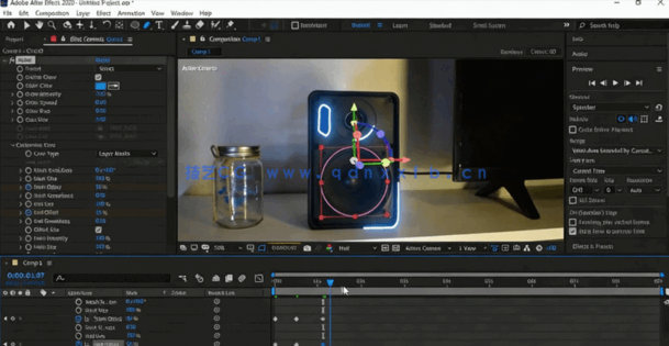 AE初学者创建视频合成特效工具工作流程视频教程(图5)