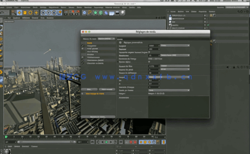 C4D+PS快速创建大型城市教程(图2)