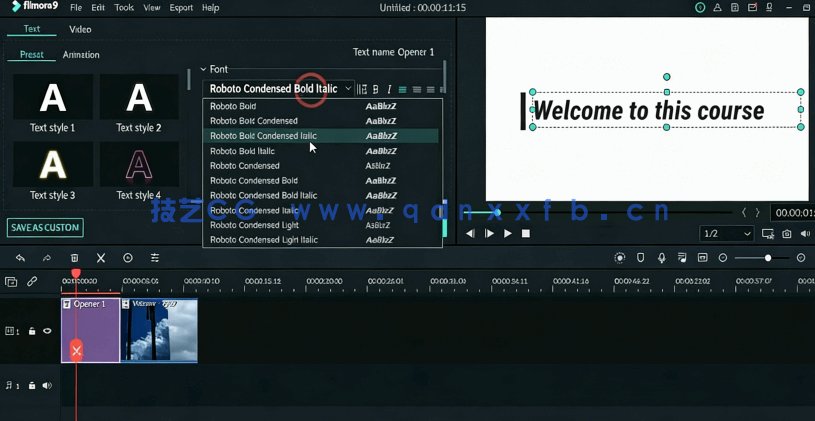Filmora视频编辑专业技能训练视频教程(图4)