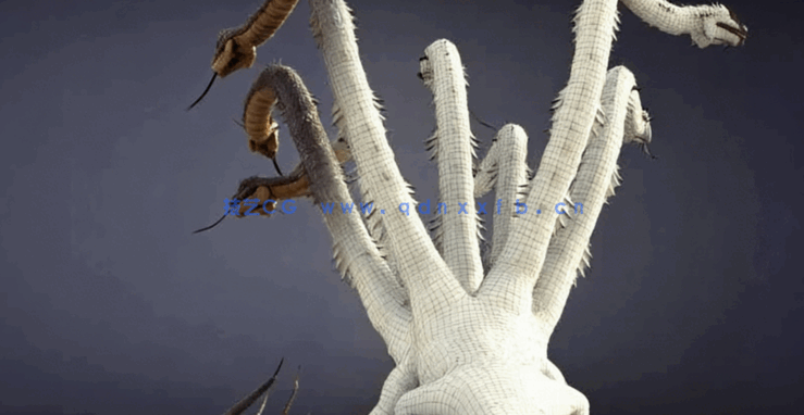 ZBrush九头蛇游戏资产模型雕刻全流程视频教程(图2)