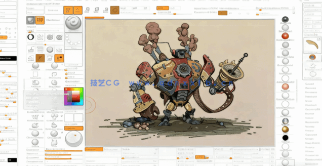 Zbrush BPR滤镜设置NPR渲染视频教程 附BPR文件 (图2)