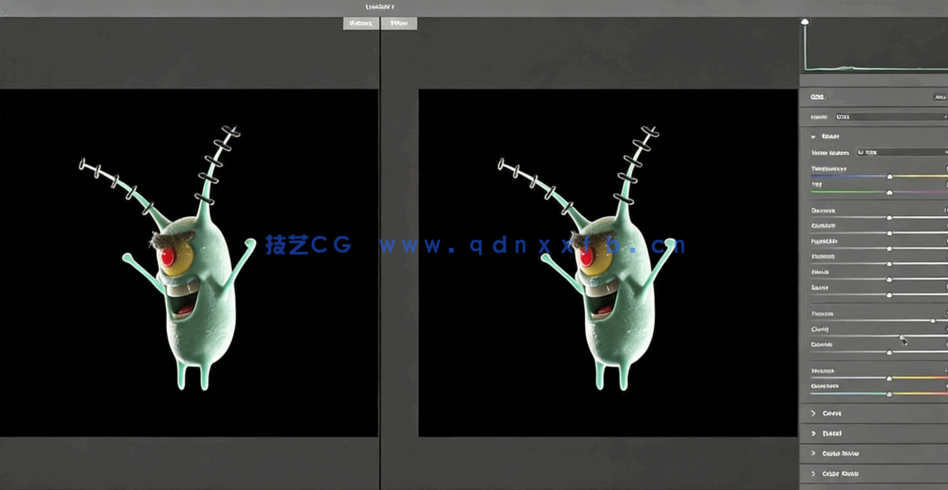 Zbrush和C4D海绵宝宝角色实例制作视频教程(图4) Zbrush和C4D海绵宝宝角色实例制作视频教程(图4)