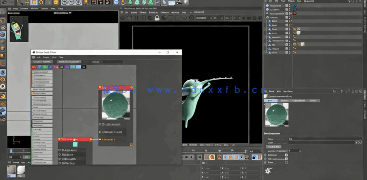 Zbrush和C4D海绵宝宝角色实例制作视频教程(图5) Zbrush和C4D海绵宝宝角色实例制作视频教程(图5)