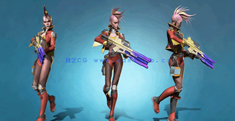 ZBrush博赛朋克女战士超详细制作全流程视频教程 (图2)