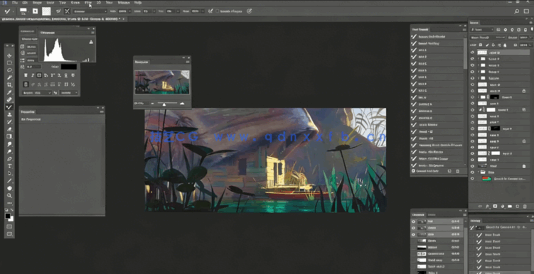 Zbrush概念艺术环境从3D构建到2D绘制视频教程(图4)