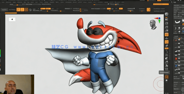Zbrush Blender与SP卡通飞侠角色实例制作全流程视频(图2)