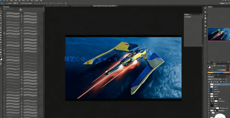 未来派科幻飞船飞行器建模设计制作视频教程(图5)