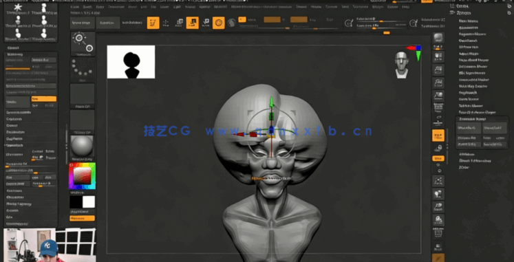 ZBrush个性角色半身像数字雕刻实例制作视频教程 (图3)