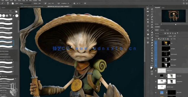 ZBrush3D概念角色设计极限指南工作流程视频教程(图4)