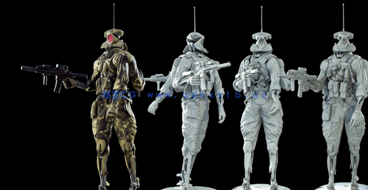 Zbrush独特科幻机械角色设计实例制作中级视频教程(图2)