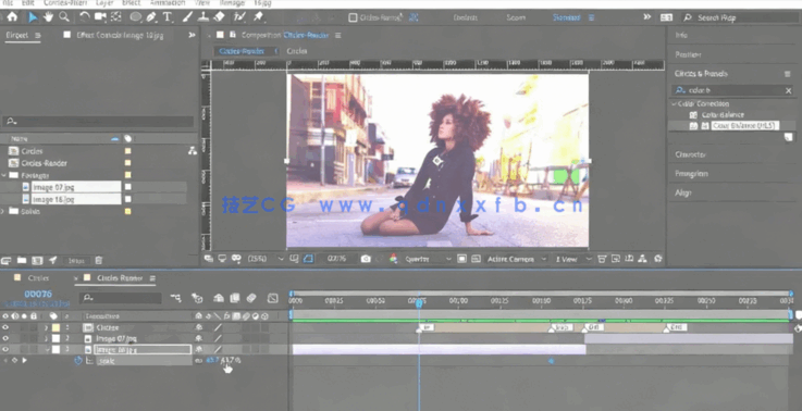 AE创建彩色动态图形过渡转场效果工作流程视频教程(图6) AE创建彩色动态图形过渡转场效果工作流程视频教程(图6)