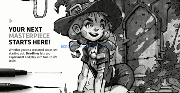 38款知名工作室出品卡通漫画插画绘画Clip Studio Paint笔刷合集(图2)