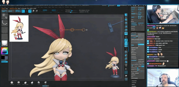 ZBrush中3D雕刻可爱女战士完整制作流程视频教程 (图5)