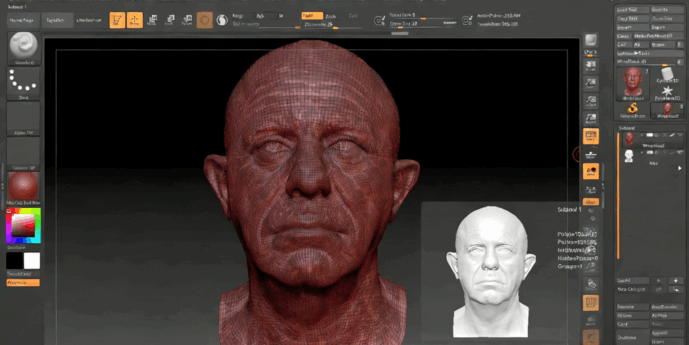 ZBrush插件ZWrap模型扫描拓扑中文教程与插件完整制作流程视频教程 (图2) ZBrush插件ZWrap模型扫描拓扑中文教程与插件完整制作流程视频教程 (图2)