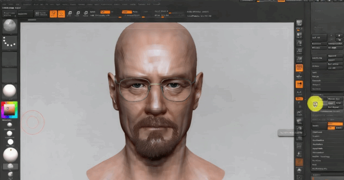 ZBrush超高清精细人头3D完整制作流程视频教程(图2) ZBrush超高清精细人头3D完整制作流程视频教程(图2)