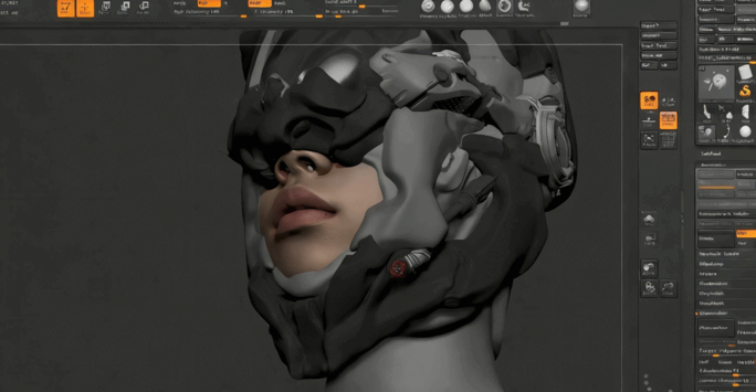 ZBrush机械人角色雕刻完整制作流程视频教程 (图3)