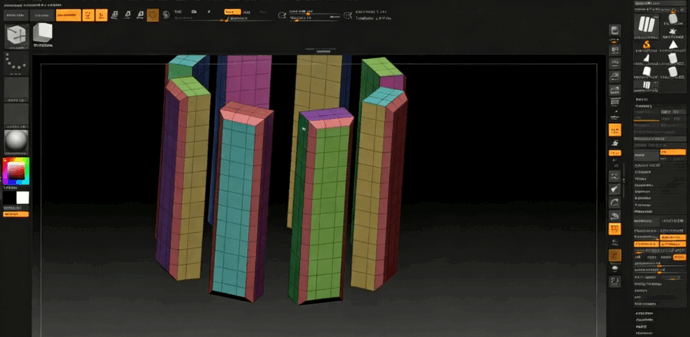 ZBrush机械人脸硬表面建模工作流程视频教程 (图2) ZBrush机械人脸硬表面建模工作流程视频教程 (图2)