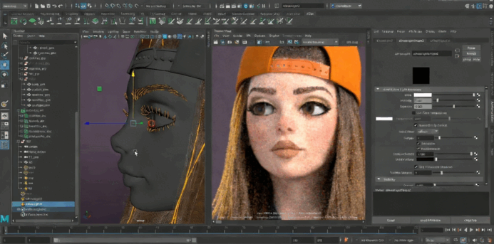 ZBrush潮流个性女孩雕刻制作完整流程视频教程(图4) ZBrush潮流个性女孩雕刻制作完整流程视频教程(图4)