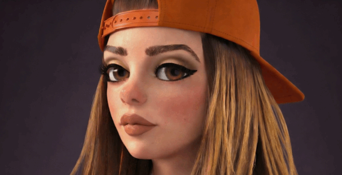 ZBrush潮流个性女孩雕刻制作完整流程视频教程(图5) ZBrush潮流个性女孩雕刻制作完整流程视频教程(图5)