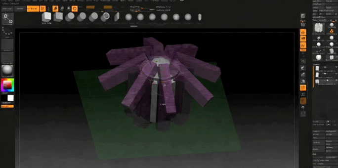 ZBrush机械头像硬表面雕刻实例训练视频教程 (图3)