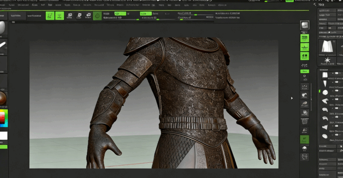 ZBrush权力的游戏盔甲铠甲完整制作视频教程(图5) ZBrush权力的游戏盔甲铠甲完整制作视频教程(图5)