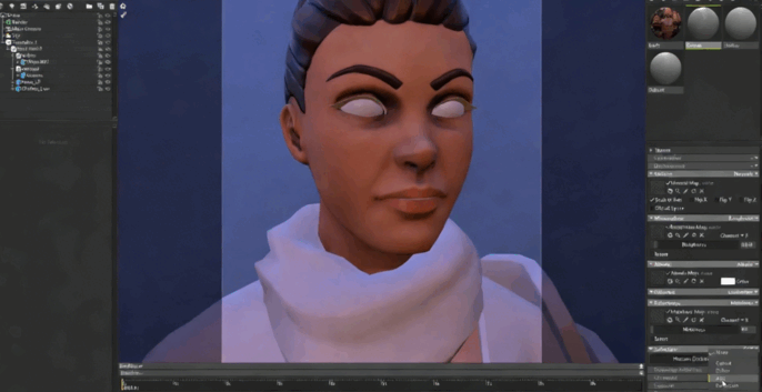 ZBrush女性武士战士角色完整实例制作视频教程 (图3) ZBrush女性武士战士角色完整实例制作视频教程 (图3)