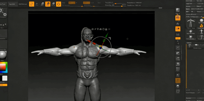 ZBrush游戏角色肖像逼真骨骼肌肉视制作频教程第一季(图5) ZBrush游戏角色肖像逼真骨骼肌肉视制作频教程第一季(图5)
