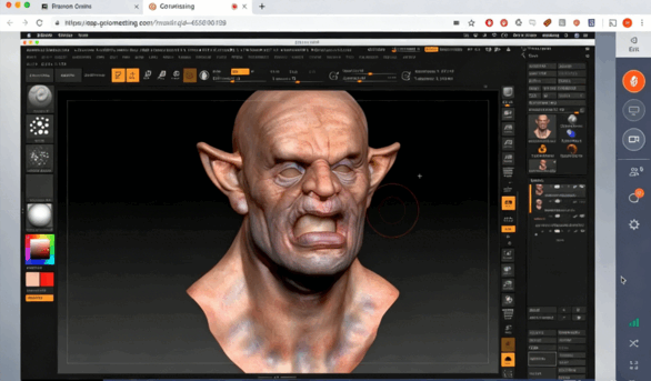 Zbrush数字雕刻基础技能工作流程训练视频教程 (图4) Zbrush数字雕刻基础技能工作流程训练视频教程 (图4)