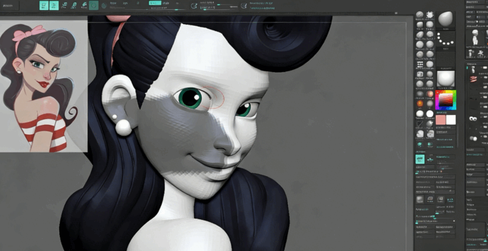 ZBrush角色设计新手入门实例训练视频教程 (图4)
