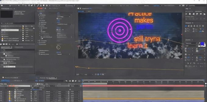 AE创建霓虹灯效果动画工作流程视频教程(图4) AE创建霓虹灯效果动画工作流程视频教程(图4)
