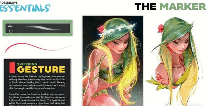 Rossdraws画师数字绘画自定义PS笔刷合集(图4)