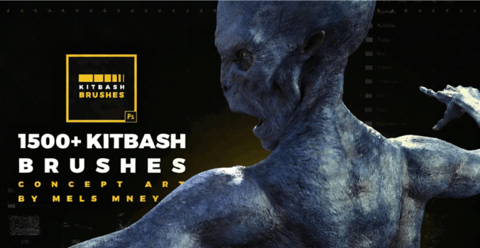 1500组概念艺术数字绘画PS笔刷合集(图3) 1500组概念艺术数字绘画PS笔刷合集(图3)